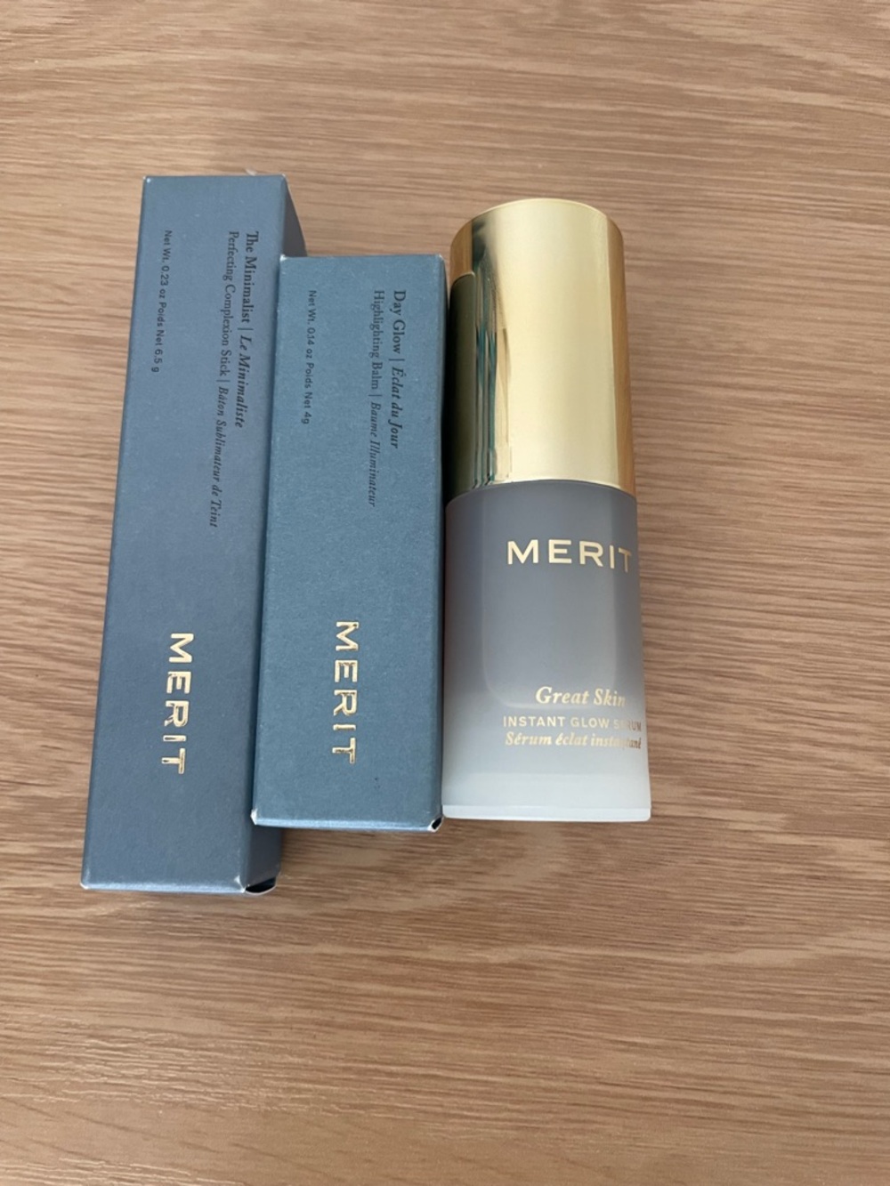 Merit Great Skin Instant Glow Serum Makeup Bundle